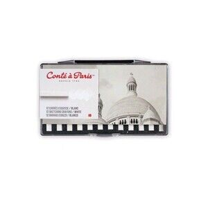 12 Count Sketching Carrés Crayons Set, White HB, New SEALED